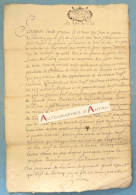 ● Généralité D'AUCH Et PAU 1704 - De Larrouy - Lasseube - De Lentieu ? Grosse De Crompe ? Acte Manuscrit Basses Pyrénées - Timbri Generalità