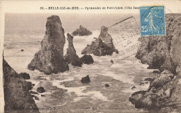 CPA Belle Ile En Mer-Pyramides De Port Coton-56-Timbre       L2798 - Belle Ile En Mer