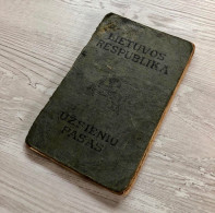 Lithuania 1931 Passport For A Jewish Lady Issued In Kovno - Palestine Visa Passeport Reisepass Pasaporte Passaporto - Documenti Storici