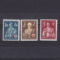 CROATIA 1942, Sc# B3-B5, Costumes, MH - Croatia