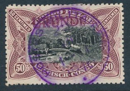 B7 GEA RUANDA URUNDI 1916 ISSUE COB 21 "TOMBEUR GENUINE " USED PM - Usados