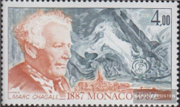 Monaco 1835 (complete Issue) Unmounted Mint / Never Hinged 1987 Marc Chagall - Unused Stamps