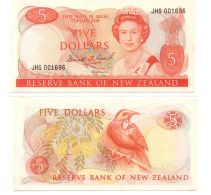 New Zealand Five Dollars QEII ND 1989-1992 Brash Sign P-171 UNC - New Zealand