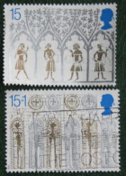 Natale Weihnachten Xmas Noel Kerst (Mi 1235-1236) 1989 Used Gebruikt Oblitere ENGLAND GRANDE-BRETAGNE GB GREAT BRITAIN - Oblitérés