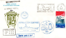 TAAF LETTRE DE MARTIN DE VIVIES 1985 - Storia Postale