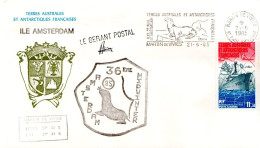 TAAF LETTRE DE MARTIN DE VIVIES 1985 - Covers & Documents