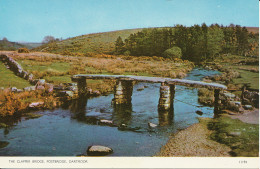 PC36115 The Clapper Bridge. Postbridge Dartmoor. Jarrold. No 11194. RP - World