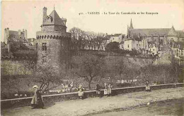 56 - Vannes - La Tour Du Connétable Et Les Remparts - Animé - CPA - Voir Scans Recto-Verso - Vannes