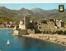 66 - Collioure - Vue Sur Le Château Des Templiers. Au Fond La Chaine Des Albères - CPM - Voir Scans Recto-Verso - Collioure