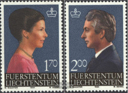 Liechtenstein 864-865 (complete Issue) Unmounted Mint / Never Hinged 1984 Prince Couple - Neufs