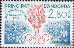 Andorra - French Post 348 (complete Issue) Unmounted Mint / Never Hinged 1984 Winter Games - Ungebraucht