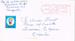 54546. Carta Aerea CARACAS (Venezuela) 1979. Viñeta, Label  Protuberculose, Navidad - Venezuela