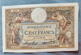 Billet 100 Francs LUC OLIVIER MERSON 1=3=1934 EB FRANCE B.43574. 229 - 100 F 1908-1939 ''Luc Olivier Merson''
