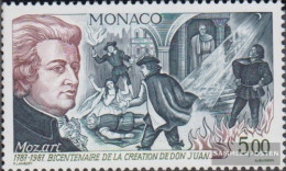 Monaco 1839 (complete Issue) Unmounted Mint / Never Hinged 1987 Wolfgang Amadeus Mozart - Unused Stamps