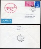 España - Edi O 1174+2602 - Sobre Marca "Primer Vuelo Oficial En Aviocar Postal Entre Madrid Y Barcelona 5/3/84" - Cartas & Documentos