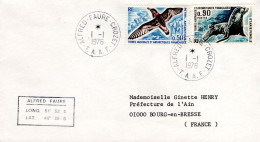 TAAF LETTRE DE ALFRED FAURE 1976 - Storia Postale