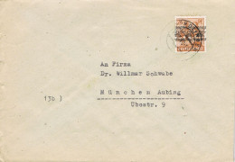 54549. Carta NORDLINGEN (Alemania Zona Anglo Americana) 1948 To Munchen - Covers & Documents