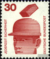 FRD (FR.Germany) 698A Rc With Green Counting Number Unmounted Mint / Never Hinged 1971 Accident Prevention - Nuovi