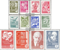 Soviet Union 4629w-4640w (complete Issue) Normal Paper Unmounted Mint / Never Hinged 1977 Clear Brands: Orders - Unused Stamps