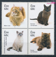 Irland 2108A-2111A Viererblock (kompl.Ausg.) Postfrisch 2014 Katzen (10348124 - Unused Stamps