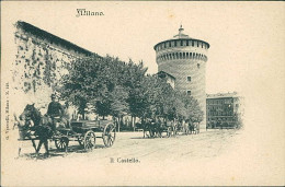 MILANO - IL CASTELLO / CARROZZE - EDIZIONE G. VERCELLI - 1900s (20494) - Milano (Milan)