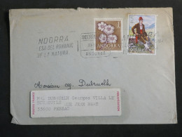 DM20 ANDORRA BELLE  LETTRE REDISTRIB.    1973 A PESSAC  FRANCE ++AFF.   INTERESSANT+ + - Cartas & Documentos