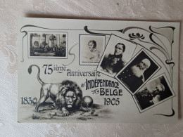 75 Ieme Anniversaire De L'indépendance Belge 1905 , Lion - Andere & Zonder Classificatie