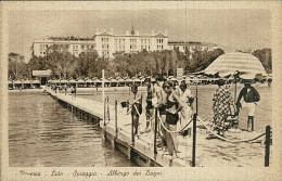 VENEZIA LIDO - SPIAGGIA - ALBERGO DEI BAGNI - EDIZ. SCROCCHI - 1944 (20495) - Venezia