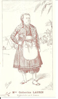 GF2270 - CARTON 13 X 23 CM - CATHERINE LAURIN - CANTINIERE DU 3ème REGIMENT DES ZOUAVES - Uniform