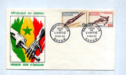 Lettre Fdc 1963  Jeux Amitie - Sénégal (1960-...)