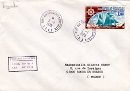 TAAF LETTRE DE PORT AUX FRANCAIS 1978 - Storia Postale