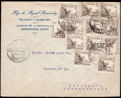 Sevilla - Edi O 912(12) - Mat "Guadalcanal 31/En./47" - Lettres & Documents