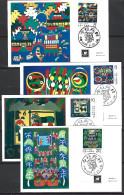 CHINE. N°2833-6 De 1987 Sur 4 Cartes Maximum.  Améliorations En Zones Rurales. - Maximum Cards