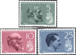 Liechtenstein 415-417 (complete Issue) Unmounted Mint / Never Hinged 1962 50 Years Stamps - Unused Stamps