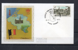 Année 1973 : FDC 1693 Soie - Pour Le Tourisme - Obli. Chimay - 1971-1980