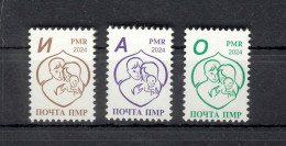 Label Transnistria 2024 Definitive Issue Year Of Family Values 3v**MNH - Fantasie Vignetten