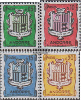 Andorra - French Post 164-167 (complete Issue) Unmounted Mint / Never Hinged 1961 Crest - Libretti
