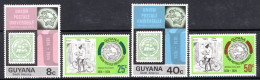 Guyana 1974 Centenary Of UPU Set HM (SG 606-609) - Guyana (1966-...)