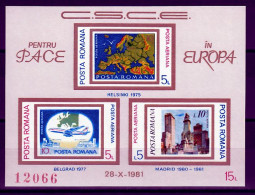 Roemenie Blok Mi 183 KSZE Postfris - Ungebraucht