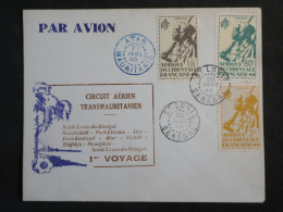 DM20 SENEGAL  BELLE  LETTRE   1946  1ER VOYAGE TRANSMAURITANIEN  +SAINT LOUIS +AFF.   INTERESSANT+ + - Poste Aérienne