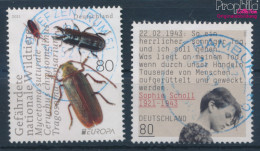 BRD 3605,3606 (kompl.Ausg.) Gestempelt 2021 Gefährdete Wildtiere, Sophie Scholl (10351937 - Used Stamps