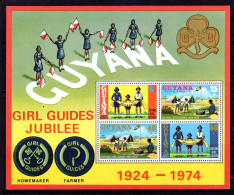 Guyana 1974 Girl Guides Golden Jubilee MS MNH (SG MS614) - Guyana (1966-...)