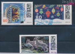 BRD 3629,3635,3643 (kompl.Ausg.) Selbstklebende Ausgabe Gestempelt 2021 Tierbabys, Street Art, Weihnachten (10351926 - Used Stamps