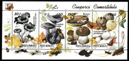 ROMANIA 1994  MNH  "MUSHROOMS"  10 SHEETS - Champignons