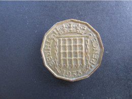 GRANDE BRETAGNE - 3 Pence 1955 - Elizabeth II - Altri & Non Classificati