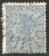 752 Queensland TWO PENCE 1887 Redrawn Redessiné (QUE-5) - Used Stamps