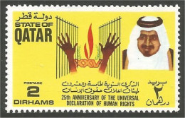 750 Qatar Droits Homme Human Rights MNH ** Neuf SC (QAT-88) - Qatar