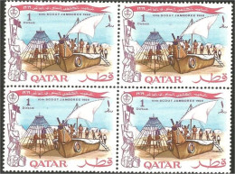 750 Qatar Boy Scouts Construction Bateaux Building Boats MNH ** Neuf SC (QAT-87c) - Ships