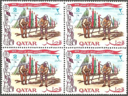 750 Qatar Boy Scouts Tente Campement Tent MNH ** Neuf SC (QAT-84b) - Unused Stamps