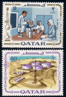 750 Qatar 1969 Laboratoire Laboratory Oil Pétrole MLH * Neuf (QAT-66) - Petrolio